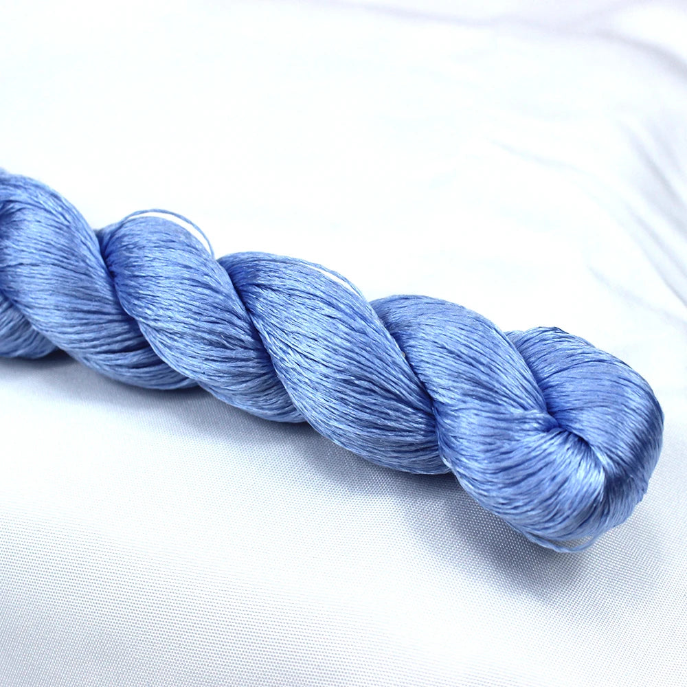 Embroidery Thread, Blue Colors for Handmade Needlework & Stitching Crafts