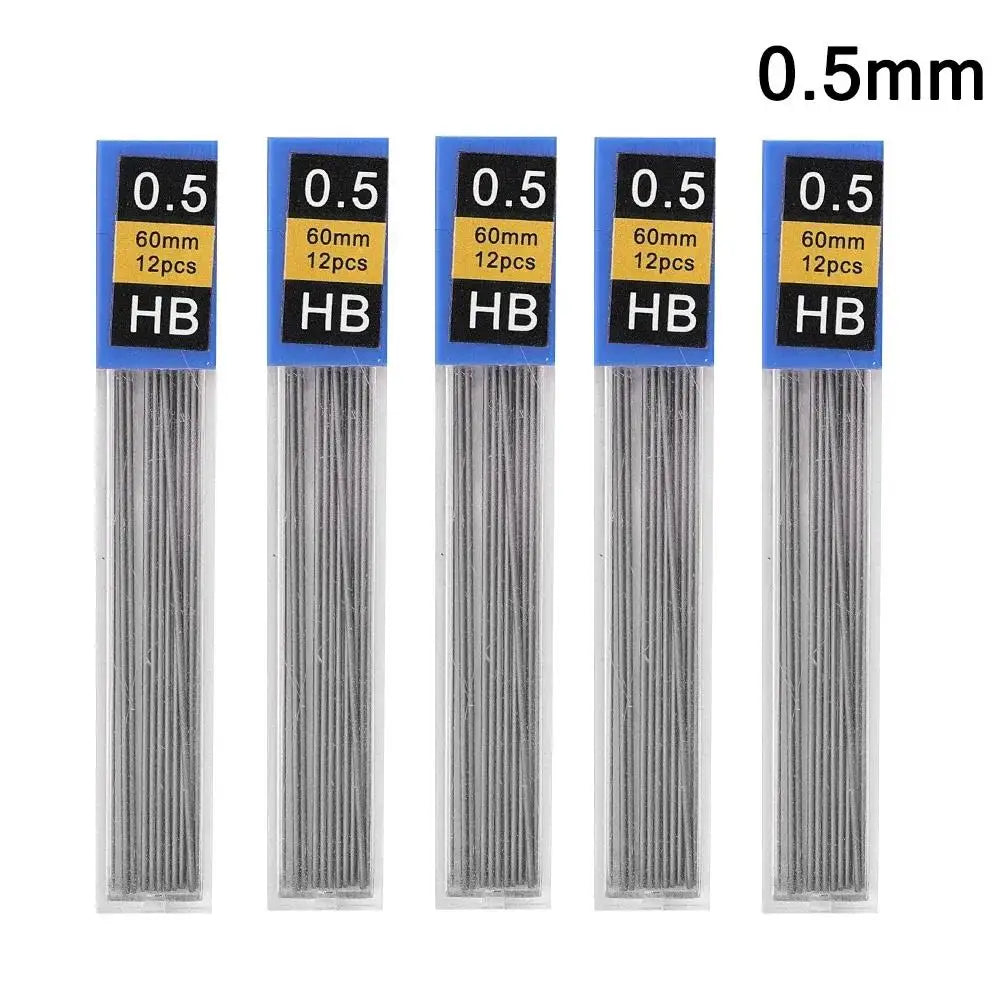 Metal Mechanical Pencil, Anti-Slip Grip — 0.3 to 2.0mm + Lead Refills