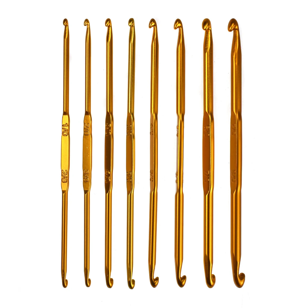 Crochet Hooks, Double-Ended Aluminum for Tunisian Crochet & Yarn Crafts
