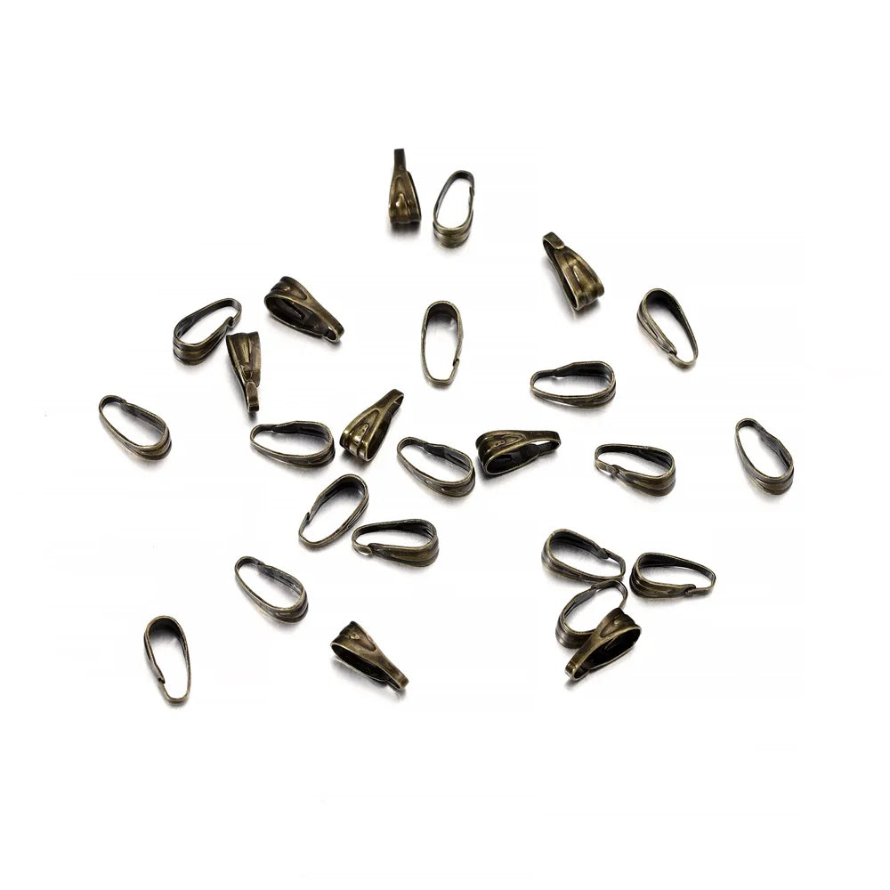 Pendant Bails Metal Clasp Necklace Connectors DIY Jewelry Making Craft Supplies