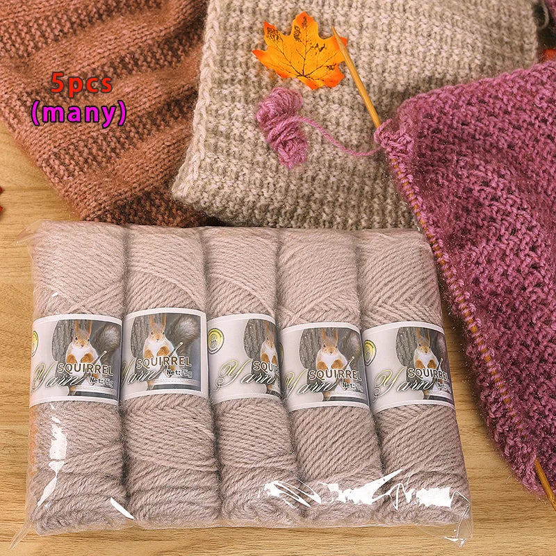 Yarn, Thick Textured for Handmade Hats, Scarves, Coats & Creative Gifts