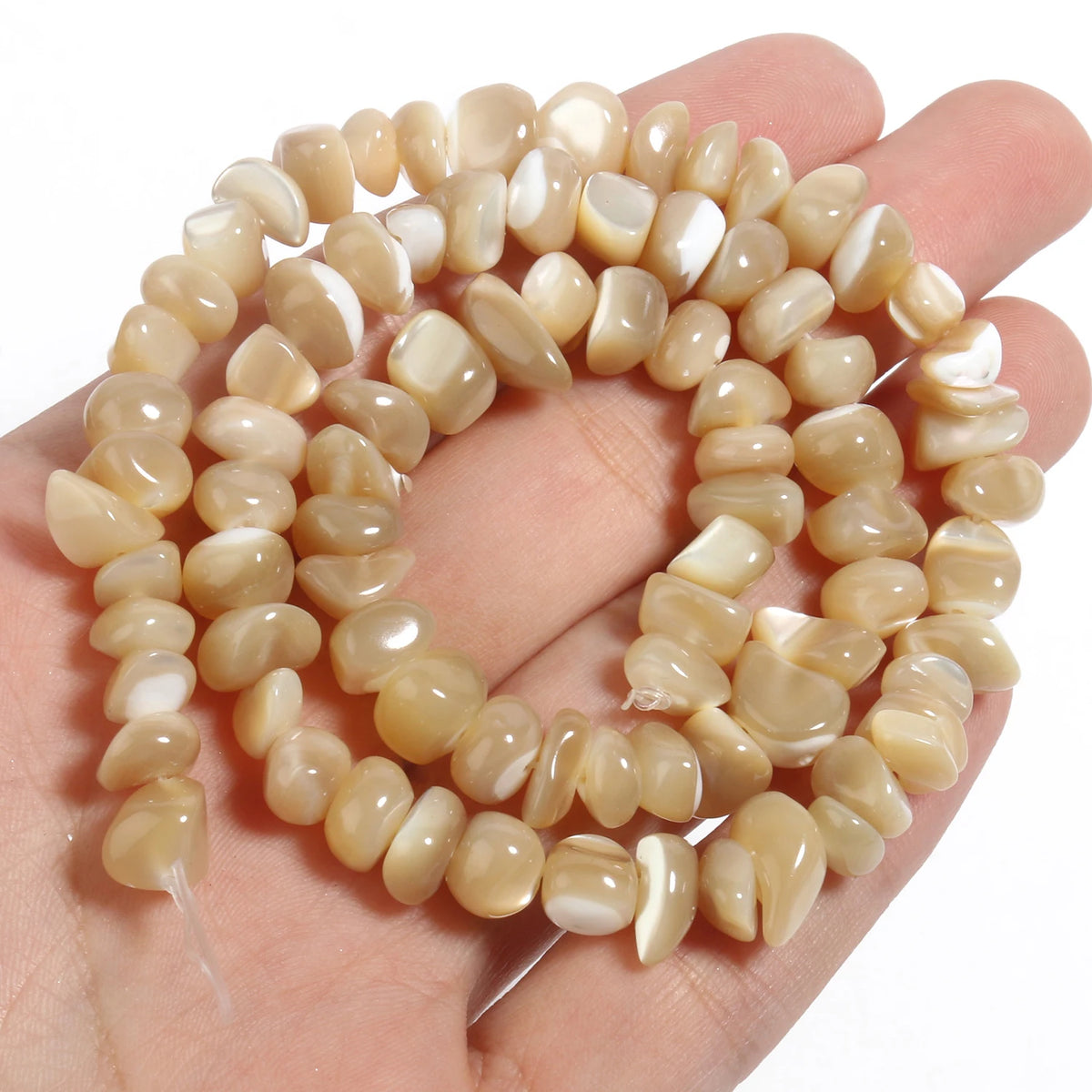 Shell Beads Irregular Graval Dyed Mother of Pearl Bracelet Bracelet Supplies