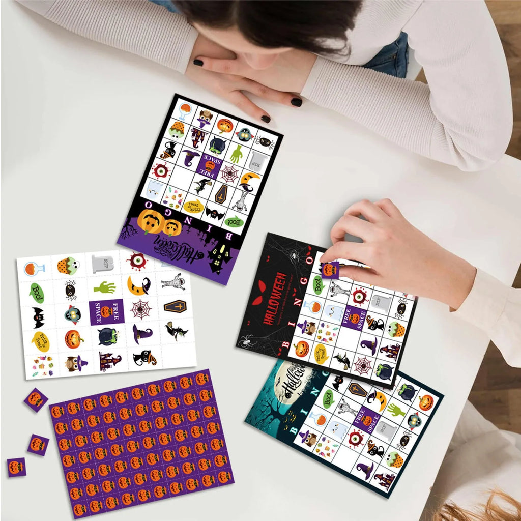 Halloween Games - Halloween Bingo Table Cards - Kids Party Toys & Party Supplies