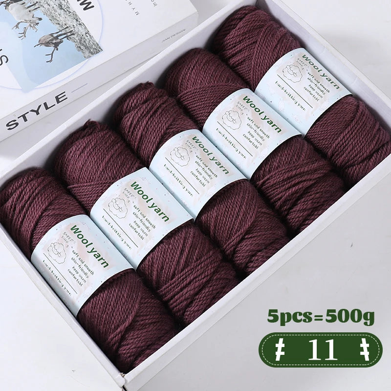 Yarn, Thick Rainbow Gradient for Coats, Scarves, Gloves & Creative Knitwear