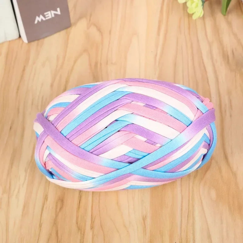 Yarn, Candy-Color Fabric Strip for Crochet Bags, Slippers & Handmade Crafts
