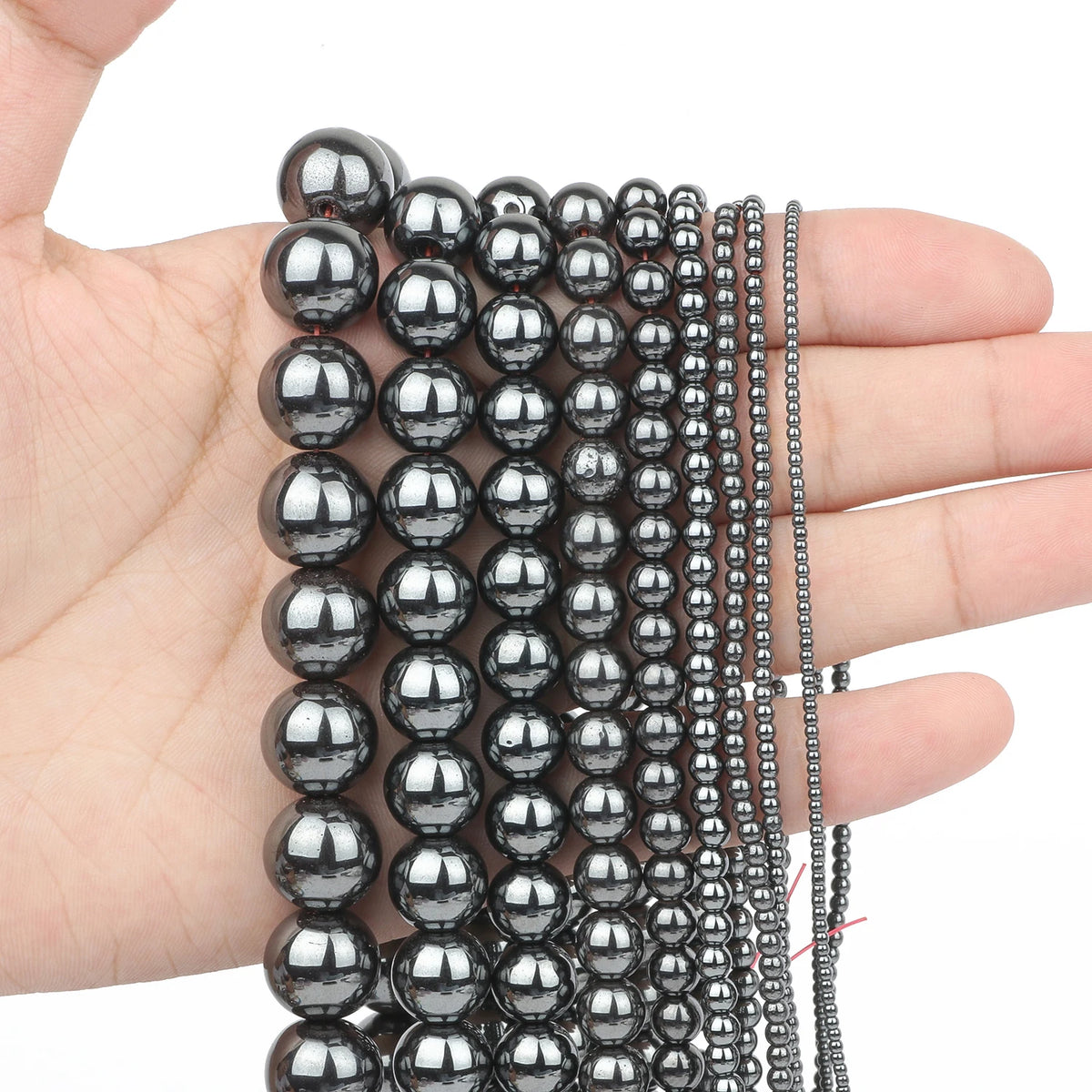 Stone Beads Round Flame-Style Assorted Stone Options for DIY Jewelry Making