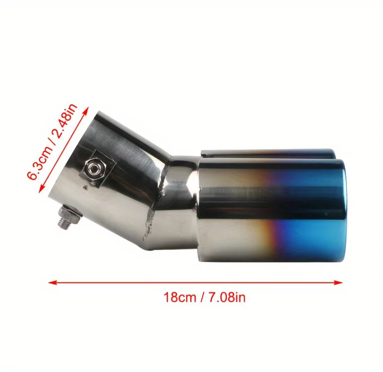 Universal 1-to-2 Stainless Steel Exhaust Tail Pipe Tip | Dual Outlet