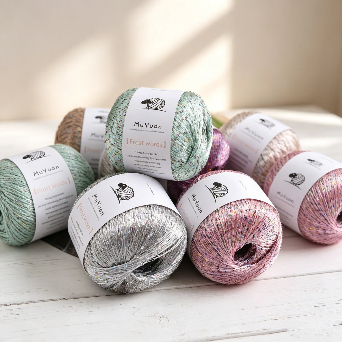 Yarn, Glitter Effect for Knitting Cushions, Bags, Hats & Decorative Crafts