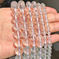 Stone Beads Round Clear Quartz-Style Spacer Strand for DIY Jewelry Making