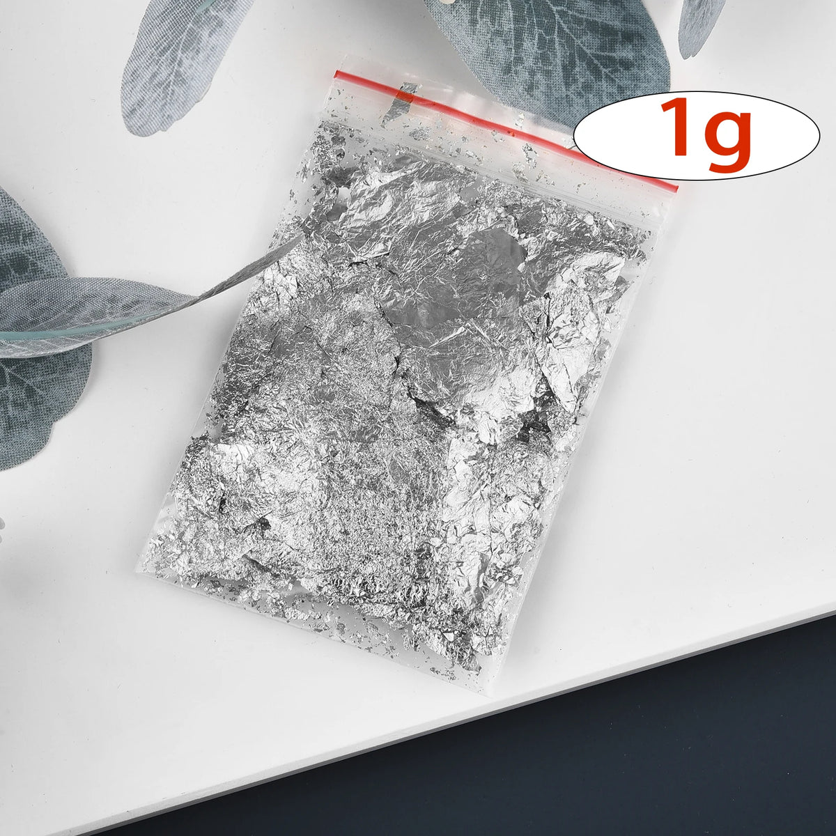Imitation Gold & Silver Foil Flakes for Candles, Resin & Nail Art — 5 Colors