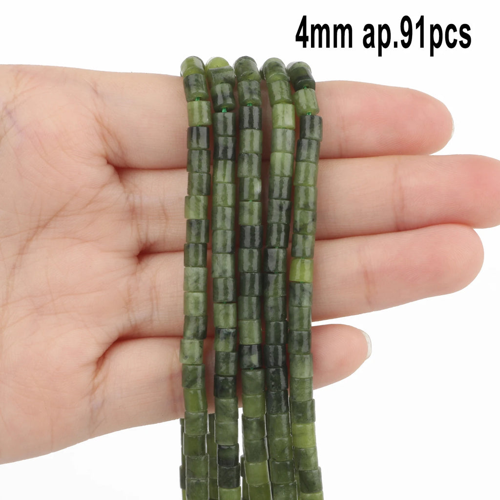 Stone Beads Green Jade-Style Faceted Mixed Shapes for DIY Jewelry Making