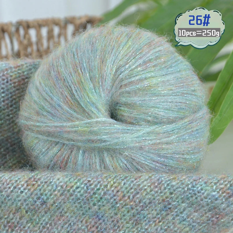 Yarn, Glitter Effect for Knitting Sweaters, Scarves, Hats & Handmade Gifts