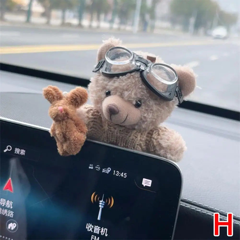 Car Decoration Interior Bear Screen Car Dashboard Ornament Decoration