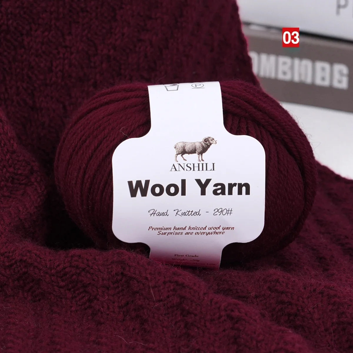 Yarn, Medium-Thick for Sweaters, Scarves, Gloves, Blankets & Cozy Crafts