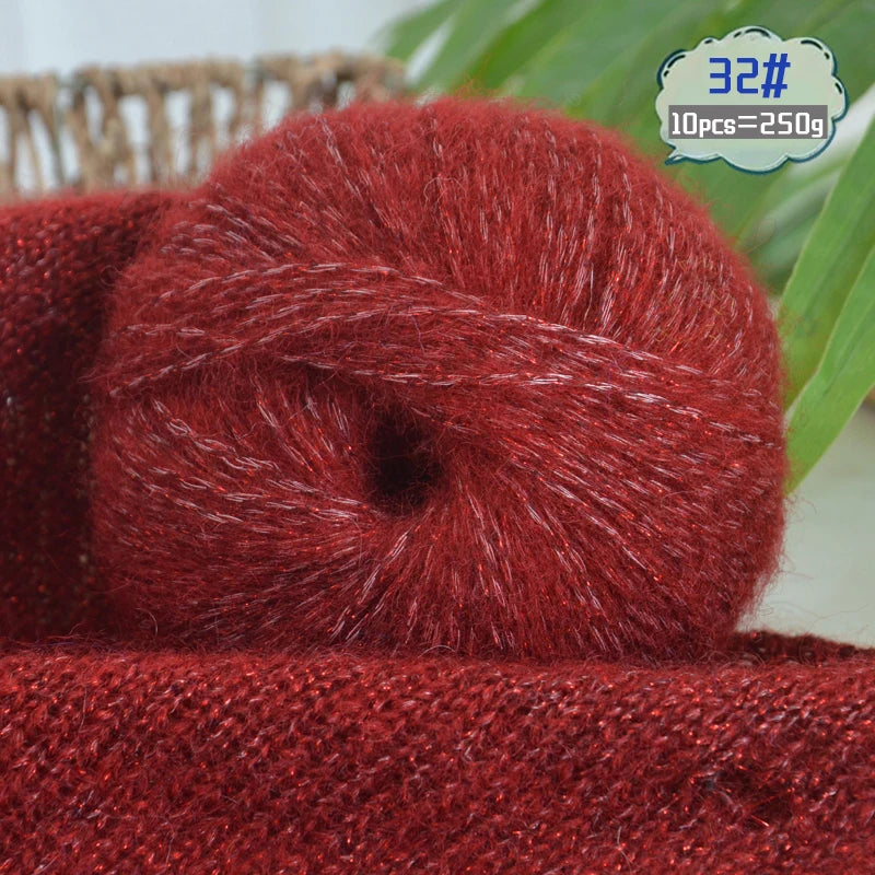 Yarn, Glitter Effect for Knitting Sweaters, Scarves, Hats & Handmade Gifts