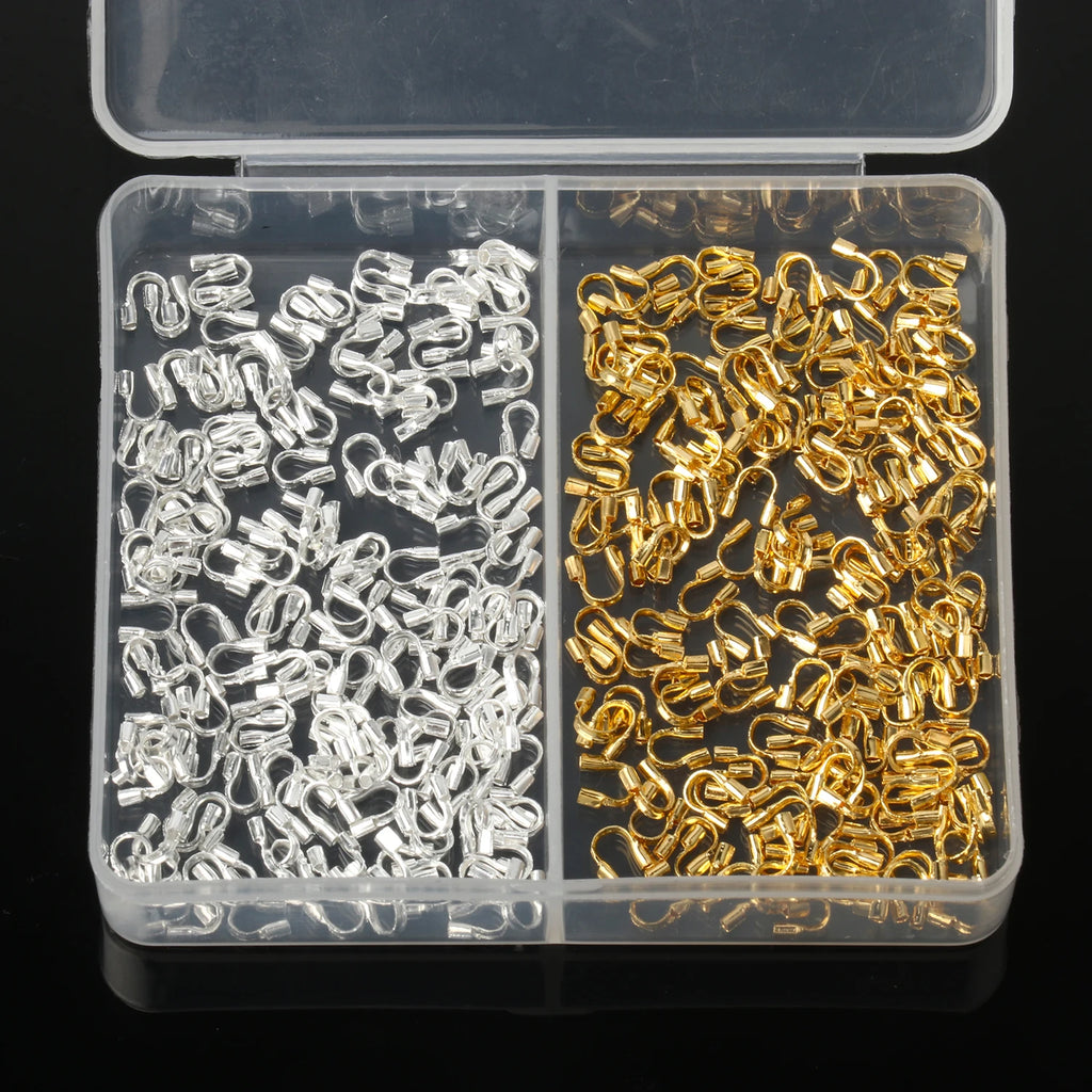 Wire Guards Gold-Tone U-Shape Beading Protectors DIY Jewelry Making