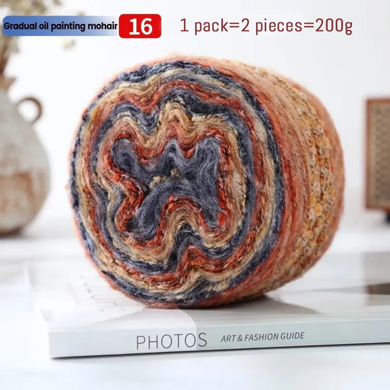 Yarn, Painterly Rainbow Gradient for Sweaters, Coats, Gloves & Scarves