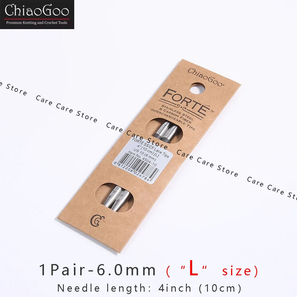 Knitting Needle Tips, ChiaoGoo FORTE Interchangeable for Handmade Knitwear