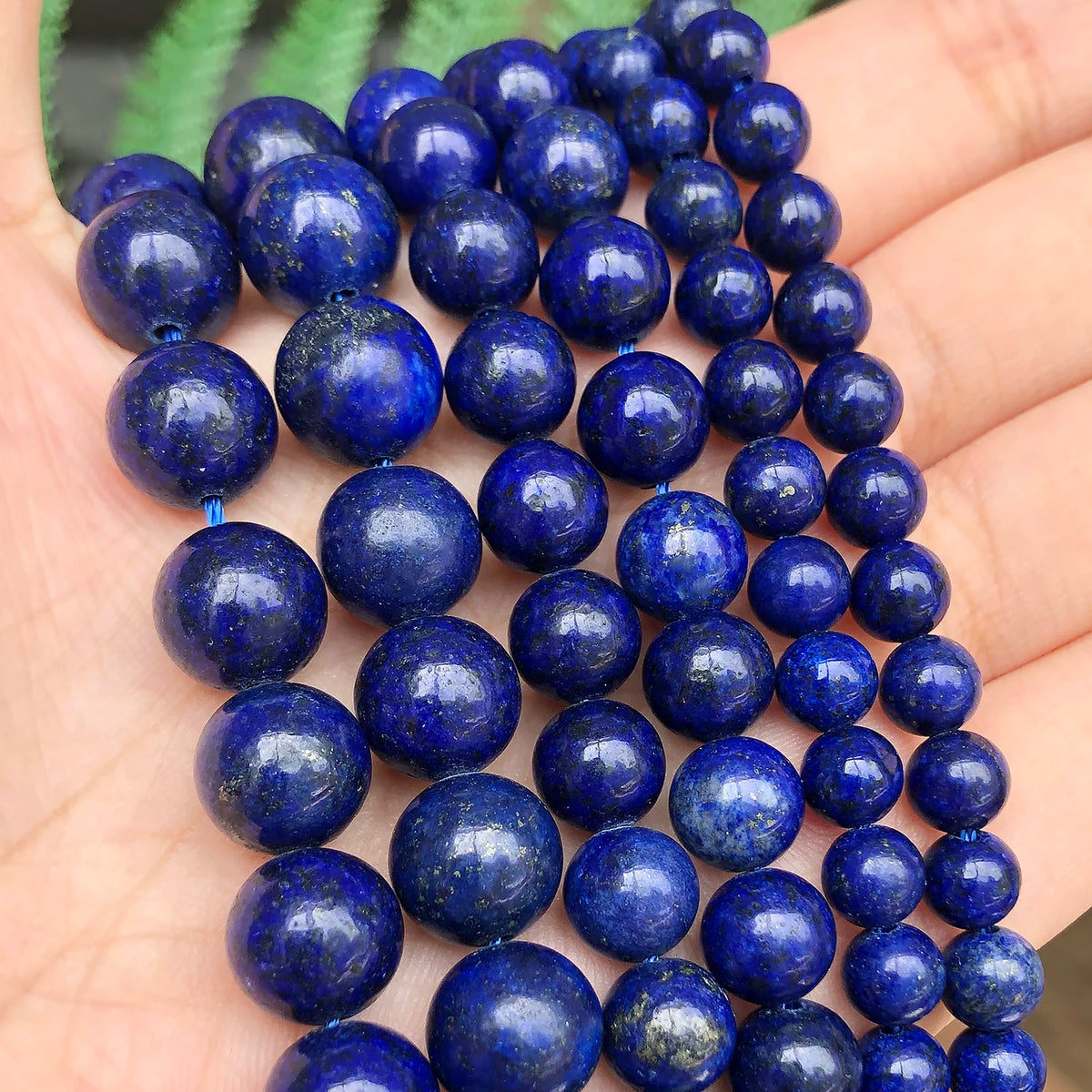 Stone Beads Round Black Lava Volcanic-Style for DIY Jewelry Making Craft Beads