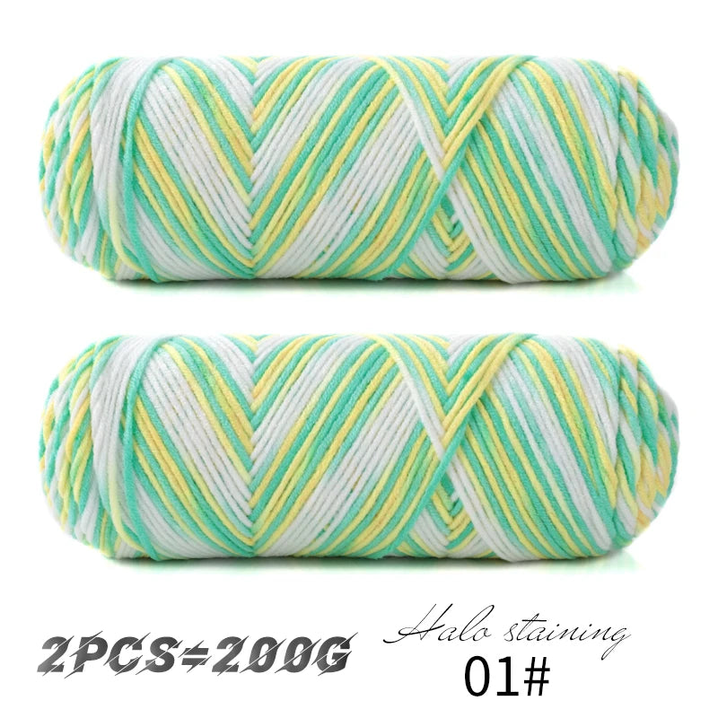 Yarn, Multicolor for Handmade Scarves, Sweaters & Crochet Accessories