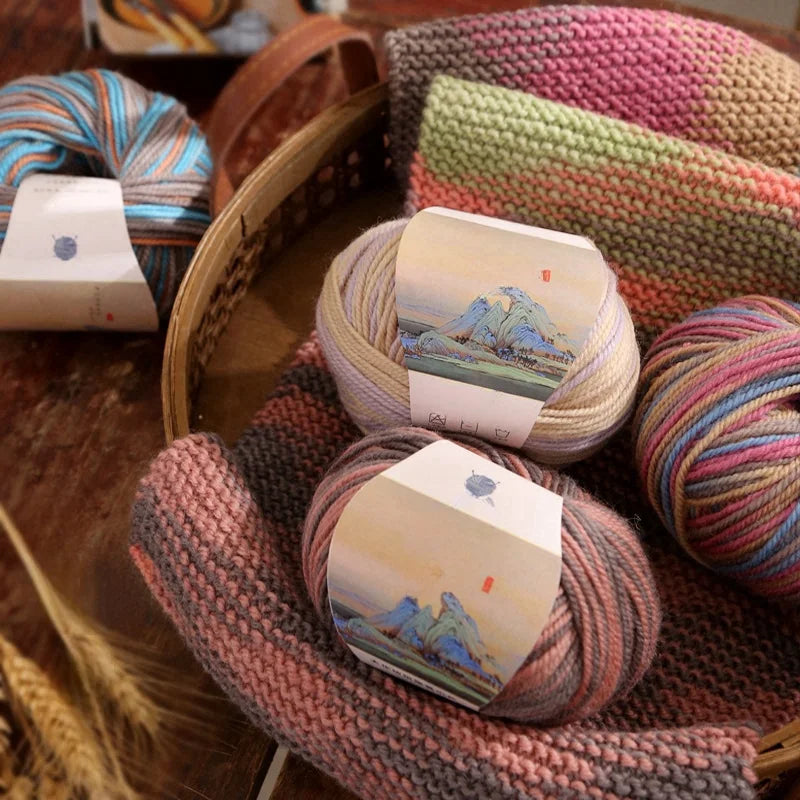 Yarn, Gradient Colors for Crochet Sweaters, Gloves, Scarves & Craft Charms