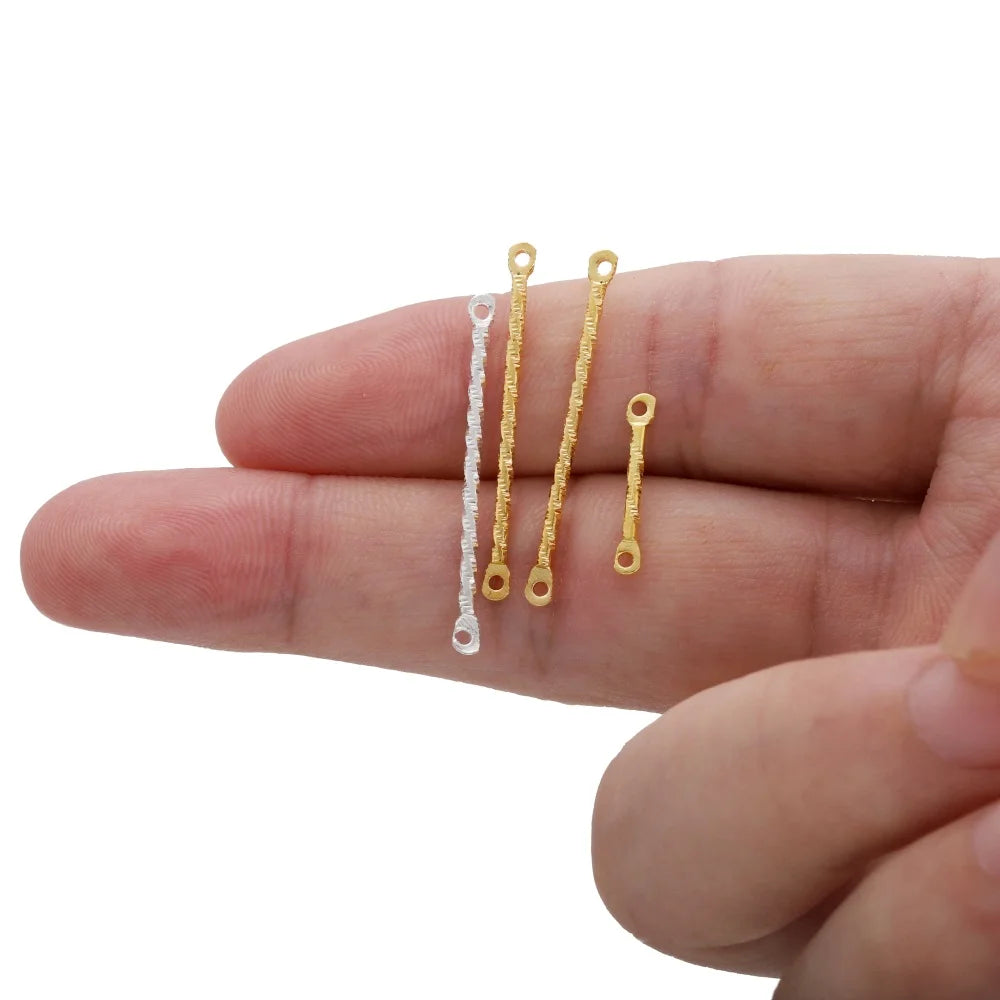 Earring Components Double Cylinder Bar Earrings Connecting DIY Jewelry Making