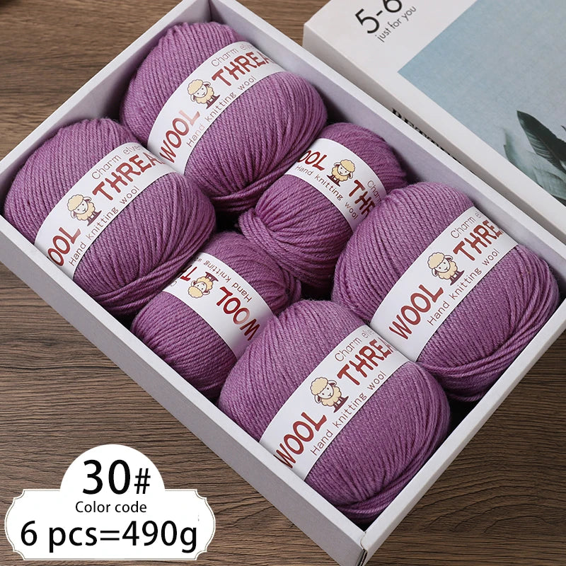 Yarn, Medium-Coarse for Knitting Sweaters, Scarves, Hats & Winter Crafts