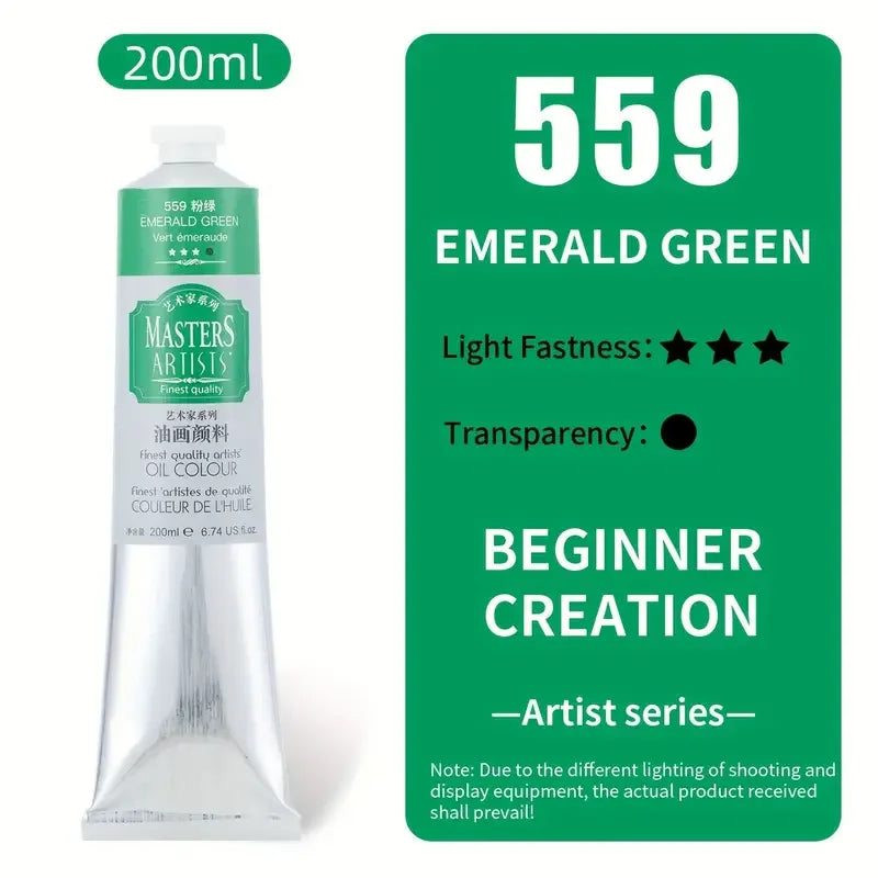 Oil Paint Jumbo Tube, Marie's 200ml — 14 Colors, Artist Grade