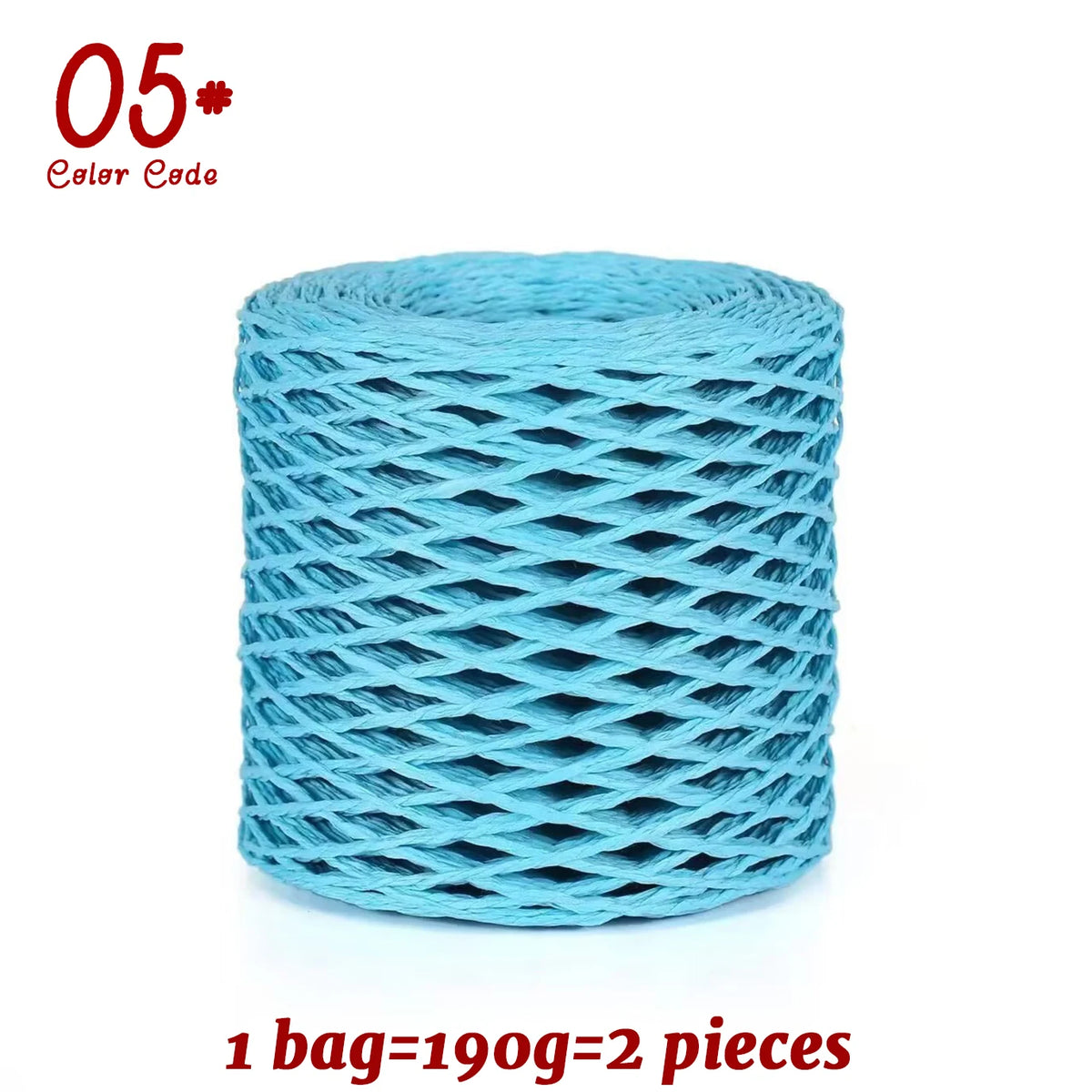 Yarn, Raffia-Style for Summer Hats, Bags, Slippers, Gift Wrap & Crafts