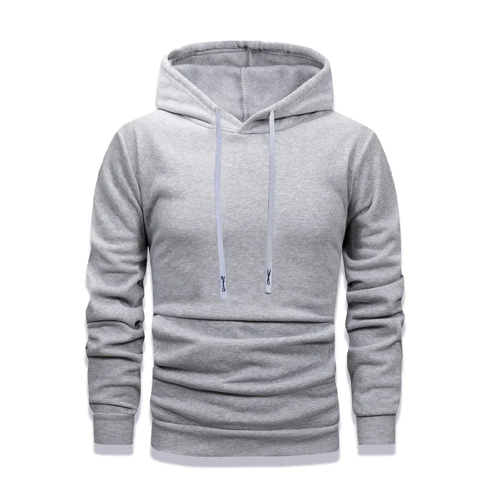 Hoodie Men's Pullover Fleece Drawstring Kangaroo Pocket Casual Warm 8 Colors