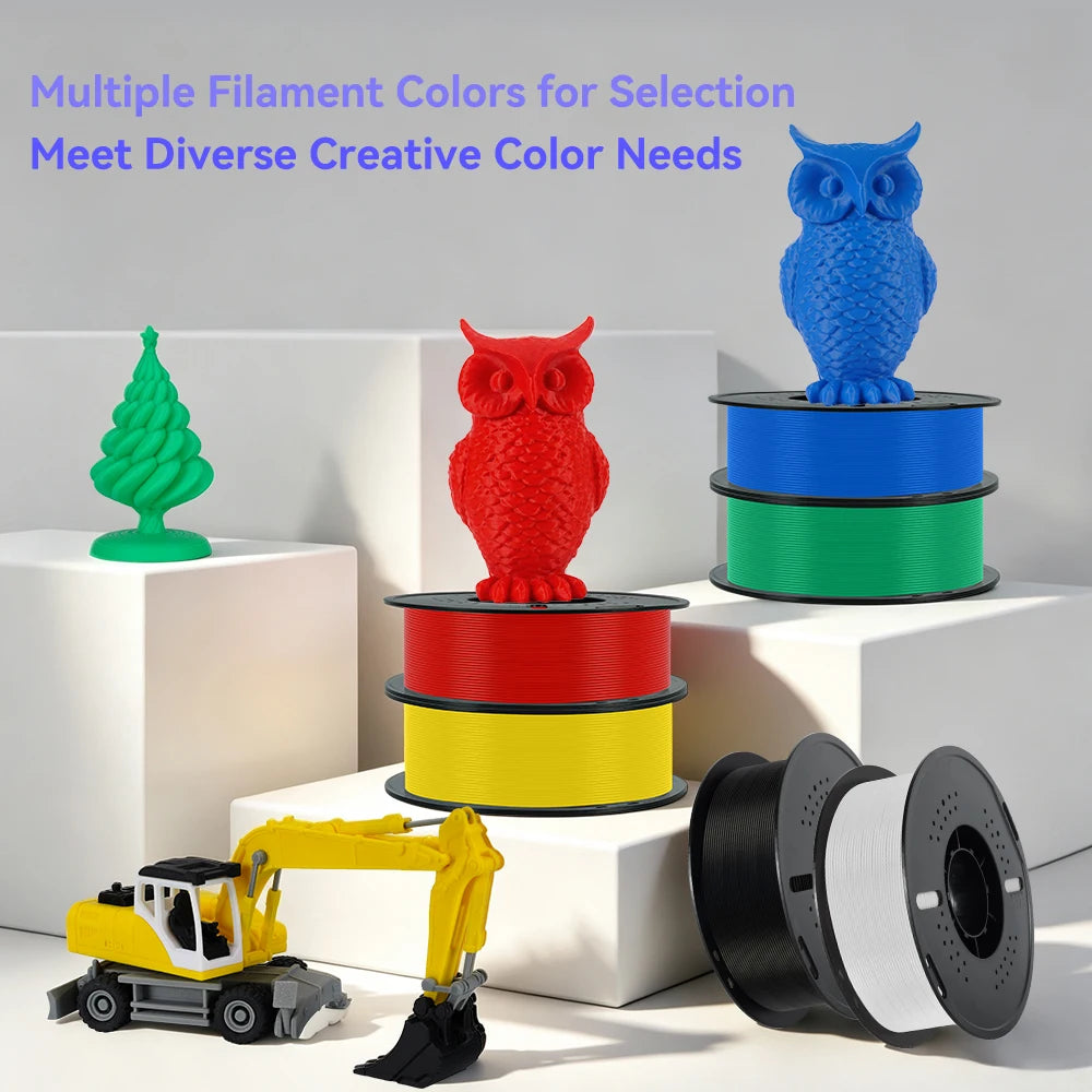 KINGROON 10KG/22LBS Multicolor PLA Filament 1KG/Roll 1.75mm For 3D Printer Material for 3D Printing 3D Printer Filament Free Shipping