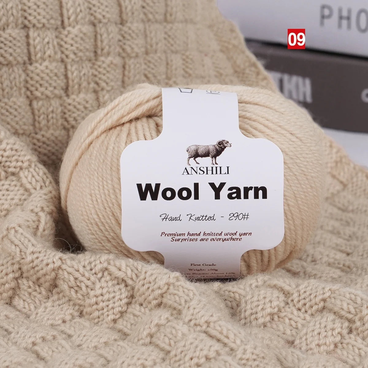 Yarn, Medium-Thick for Sweaters, Scarves, Gloves, Blankets & Cozy Crafts