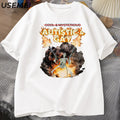 T-Shirt Autistic and Gay Skeleton Meme Graphic Cotton Short Sleeve Unisex Tee