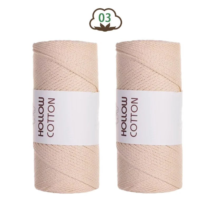 Yarn, Hollow Cord for Crochet Bags, Hats, Cushions & Handmade Accessories
