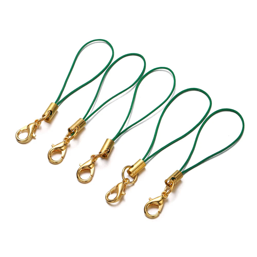 Keychain Cords with Lobster Clasps Lanyard Straps DIY Jewelry Making