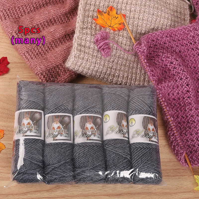 Yarn, Thick Textured for Handmade Hats, Scarves, Coats & Creative Gifts