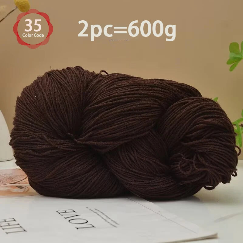 Yarn, Medium-Fine for Knitting Sweaters, Scarves, Vests & Handmade Blankets