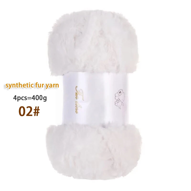 Yarn, Wide Faux Fur for Handmade Coats, Scarves, Hats & Crochet Shoes