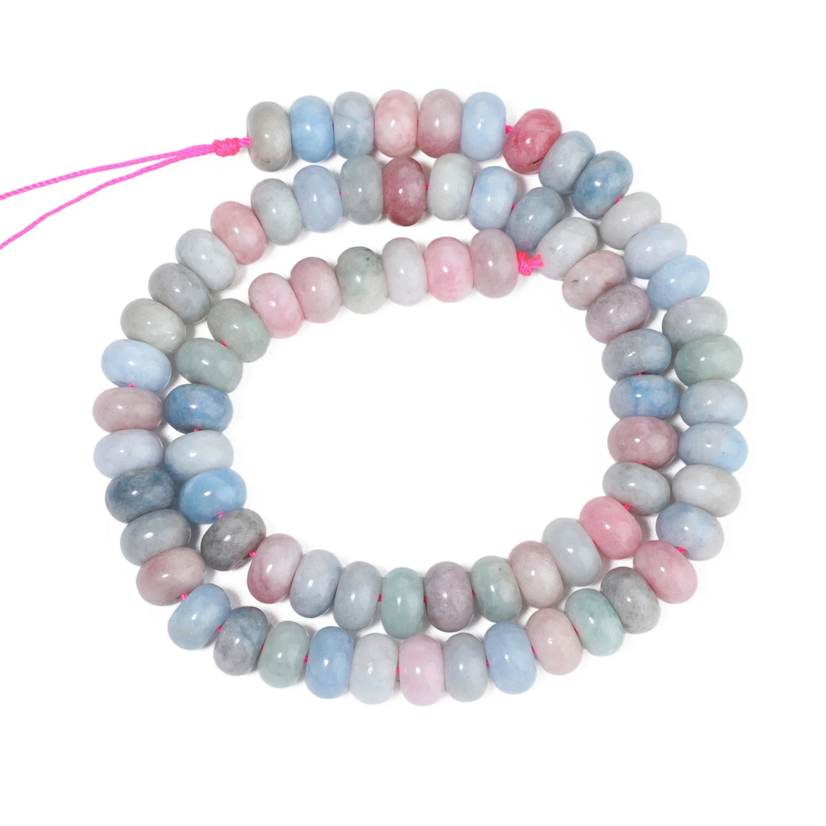 Stone Beads Rondelle Yellow Green Jade-Style for DIY Jewelry Making Craft Beads