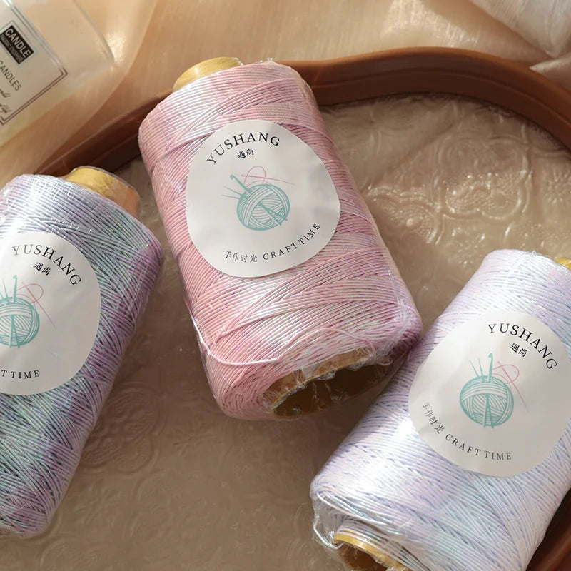 Yarn, Shiny Core-Spun for Bags, Storage Baskets, Slippers & Craft Projects