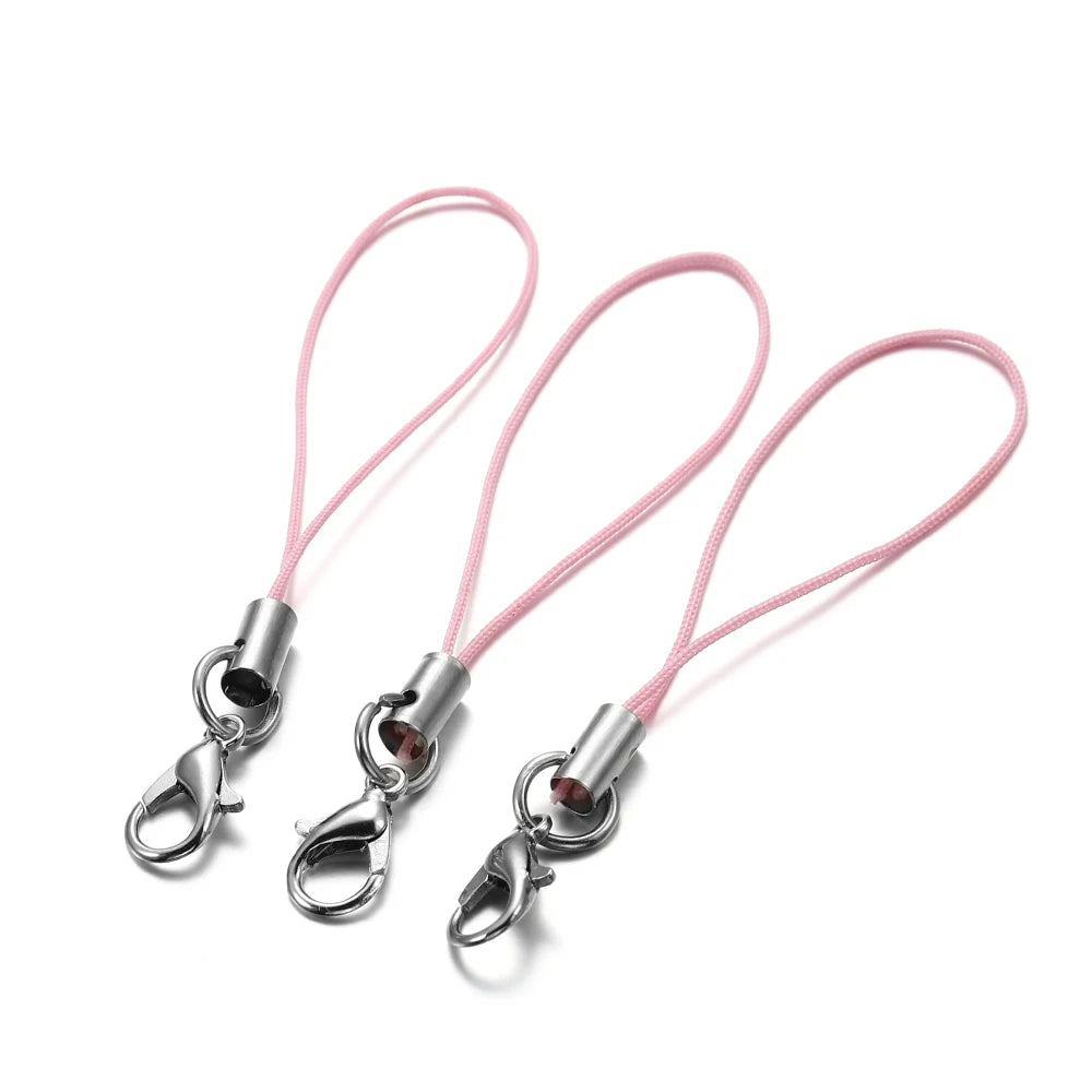 Keychain Cords with Lobster Clasps Lanyard Straps DIY Jewelry Making