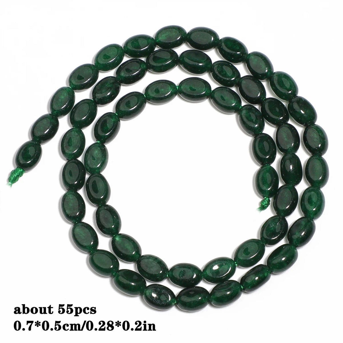 Stone Beads Green Chalcedony-Style Mixed Shapes for DIY Jewelry Making