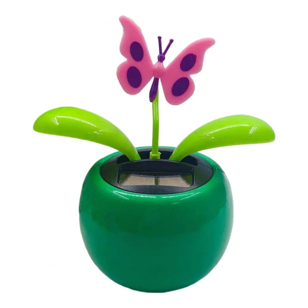 Fashion Car Ornament Solar Powered Car Dashboard Ornament Decoration