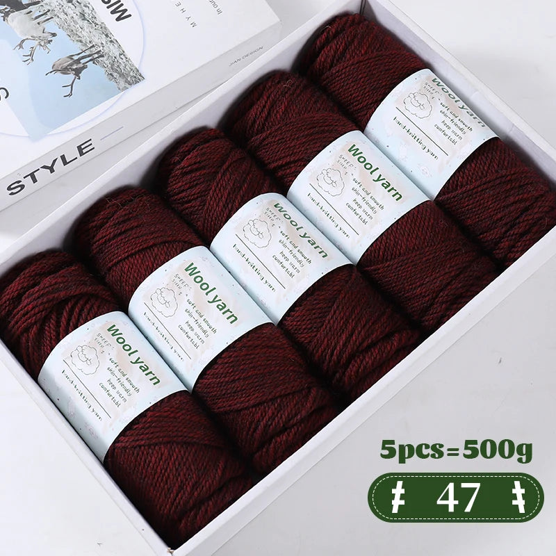 Yarn, Thick Rainbow Gradient for Coats, Scarves, Gloves & Creative Knitwear