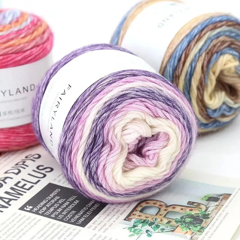 Yarn, Rainbow Gradient for Handmade Sweaters, Scarves, Hats & Shawls