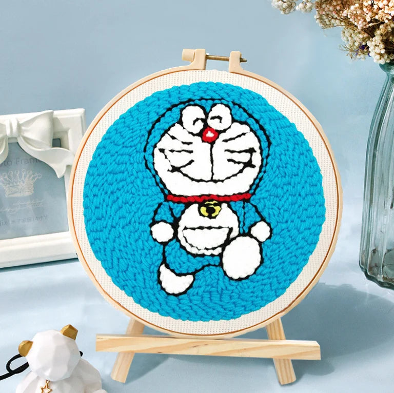 Punch Needle Kit, SDOYUNO Animal Hoop Art for Handmade Home Decor