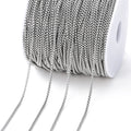 Metal Beads . Stainless Steel Square Link Chains Necklace for DIY Jewelry Making