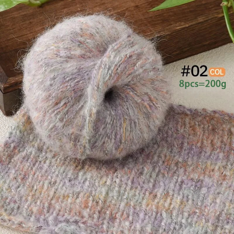 Yarn, Colorful Textured for Sweaters, Shawls, Coats, Scarves & Crochet