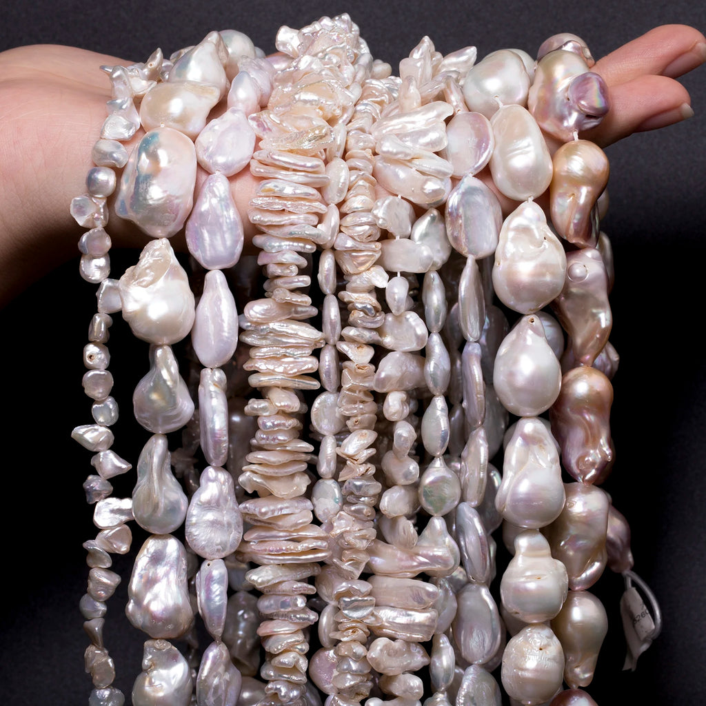 Pearl Beads Freshwater Baroque-Style Irregular Shapes for DIY Jewelry Making