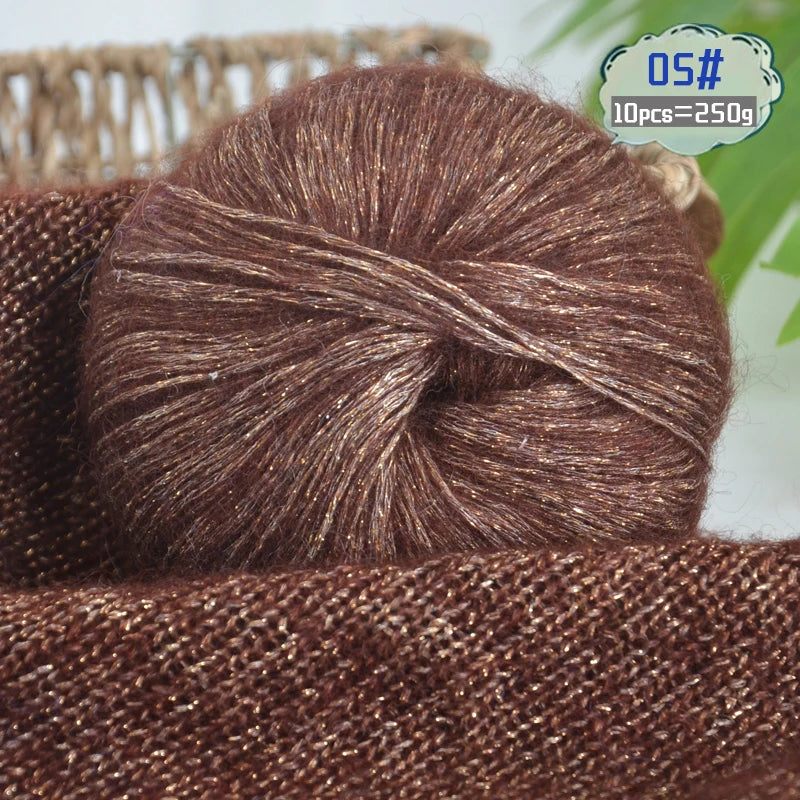 Yarn, Glitter Effect for Knitting Sweaters, Scarves, Hats & Handmade Gifts